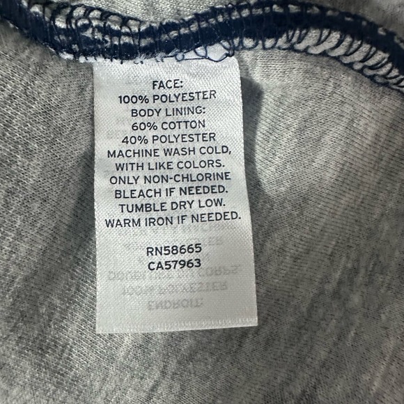 Wallin and Bros 2XL Navy Faux shearling 1/4 zip pullover sweater - Picture 5 of 6